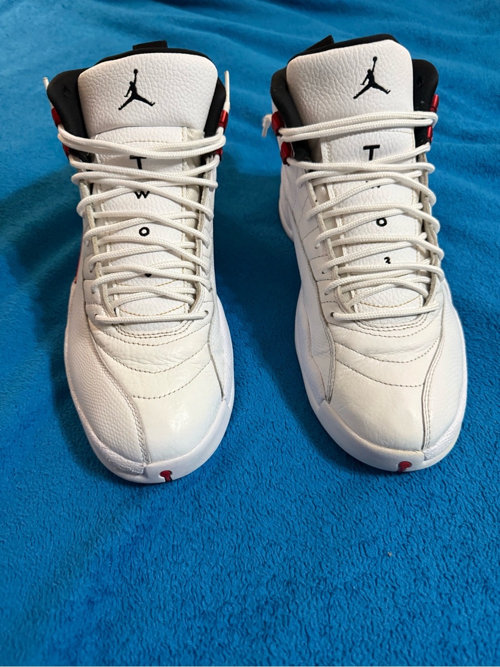 Air Jordan 12 Retro "Twist" White/University Red/Black in men’s size 12